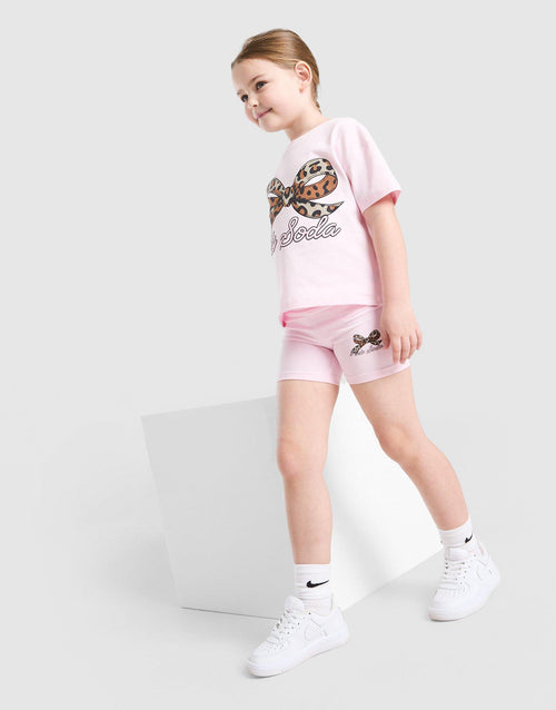 Girls' Bow T-Shirt/Shorts Set Children