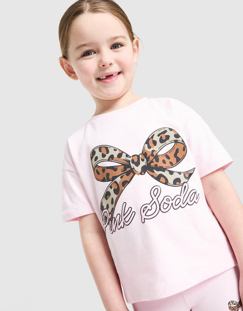 Girls' Bow T-Shirt/Shorts Set Children