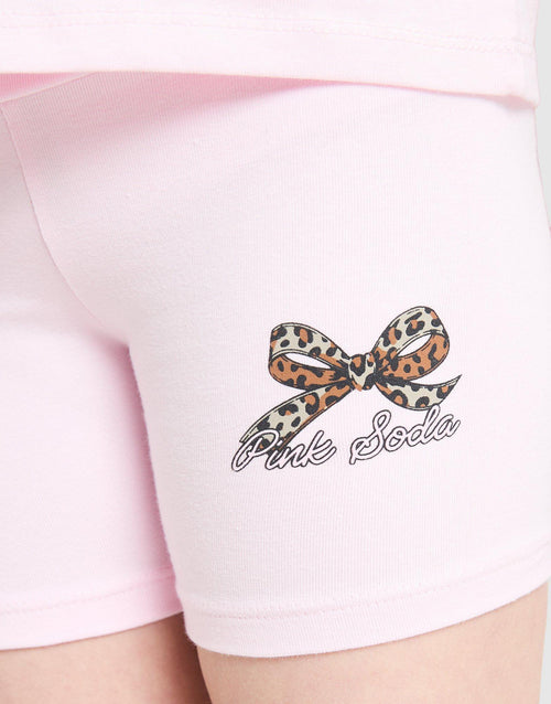 Girls' Bow T-Shirt/Shorts Set Children
