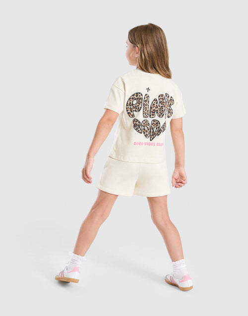 Girls' Leopard T-Shirt/Shorts Set Children