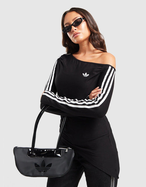 Long Sleeve Asymmetric One Shoulder Top