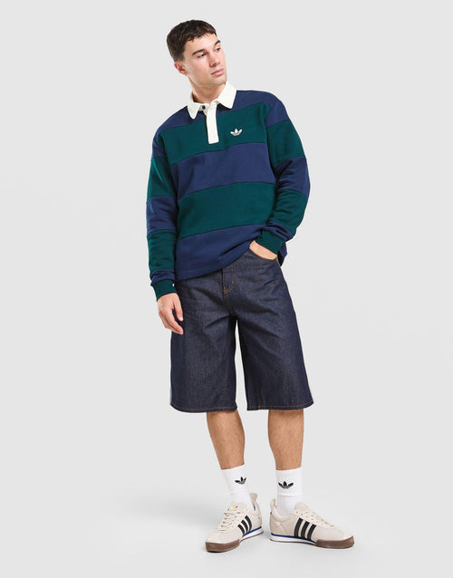 Long Sleeve Rugby Crew Sweatshirt