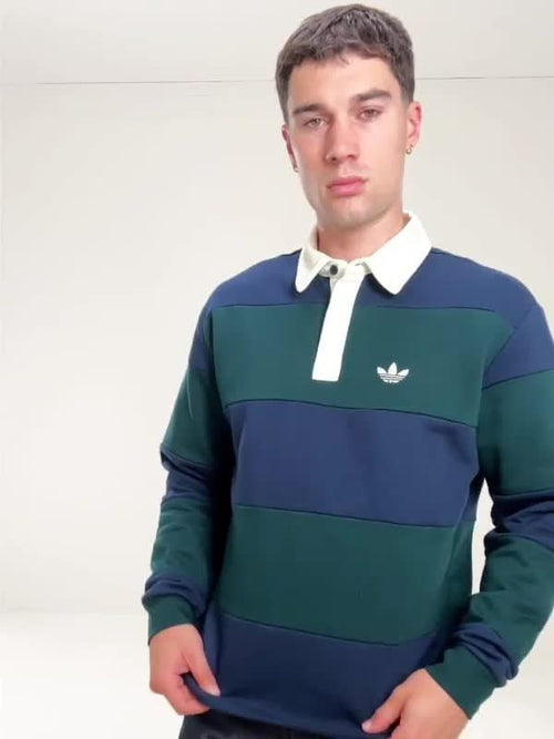 Long Sleeve Rugby Crew Sweatshirt