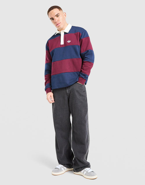 Long Sleeve Rugby Crew Sweatshirt