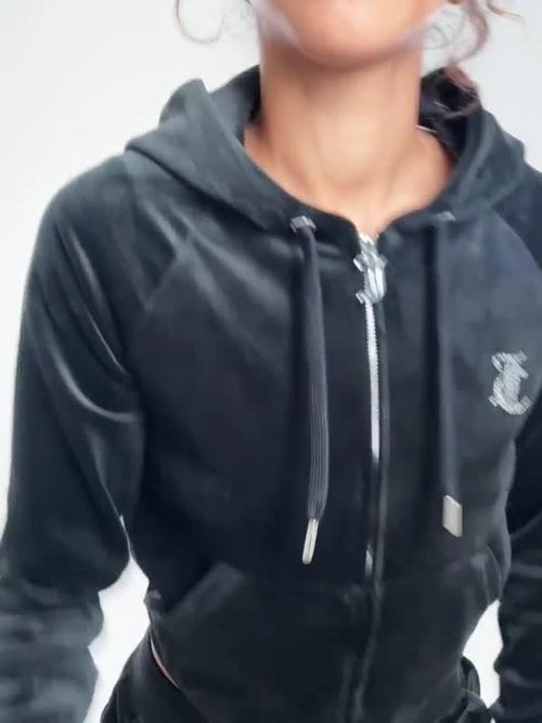 Diamante JC Logo Full Zip Hoodie