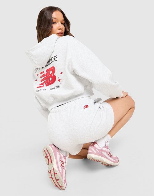 Chrome Cropped Full Zip Hoodie
