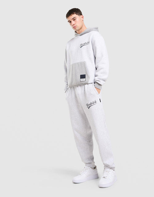 Script Colour Block Hoodie