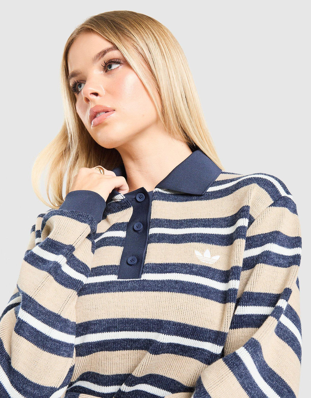 3-Stripes Knit Polo Shirt