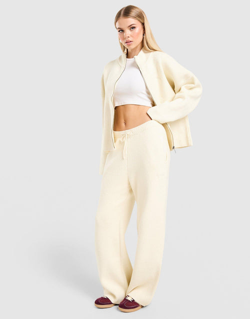Snug Knit Wide Leg Joggers