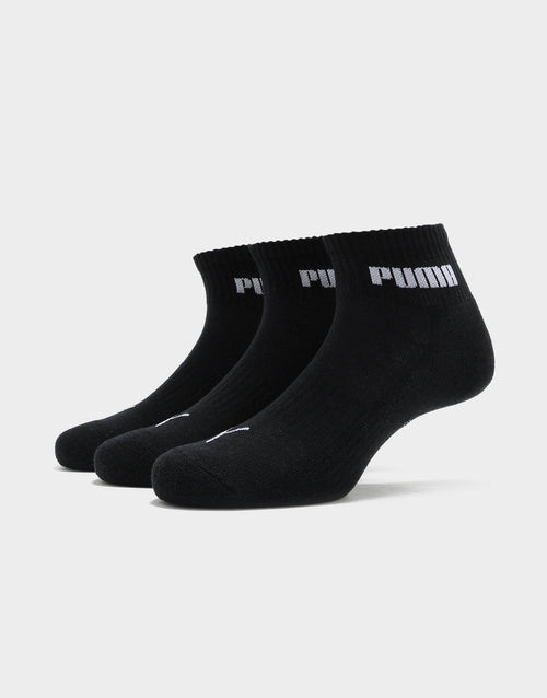 Cushion Quarter Socks 3-Pack