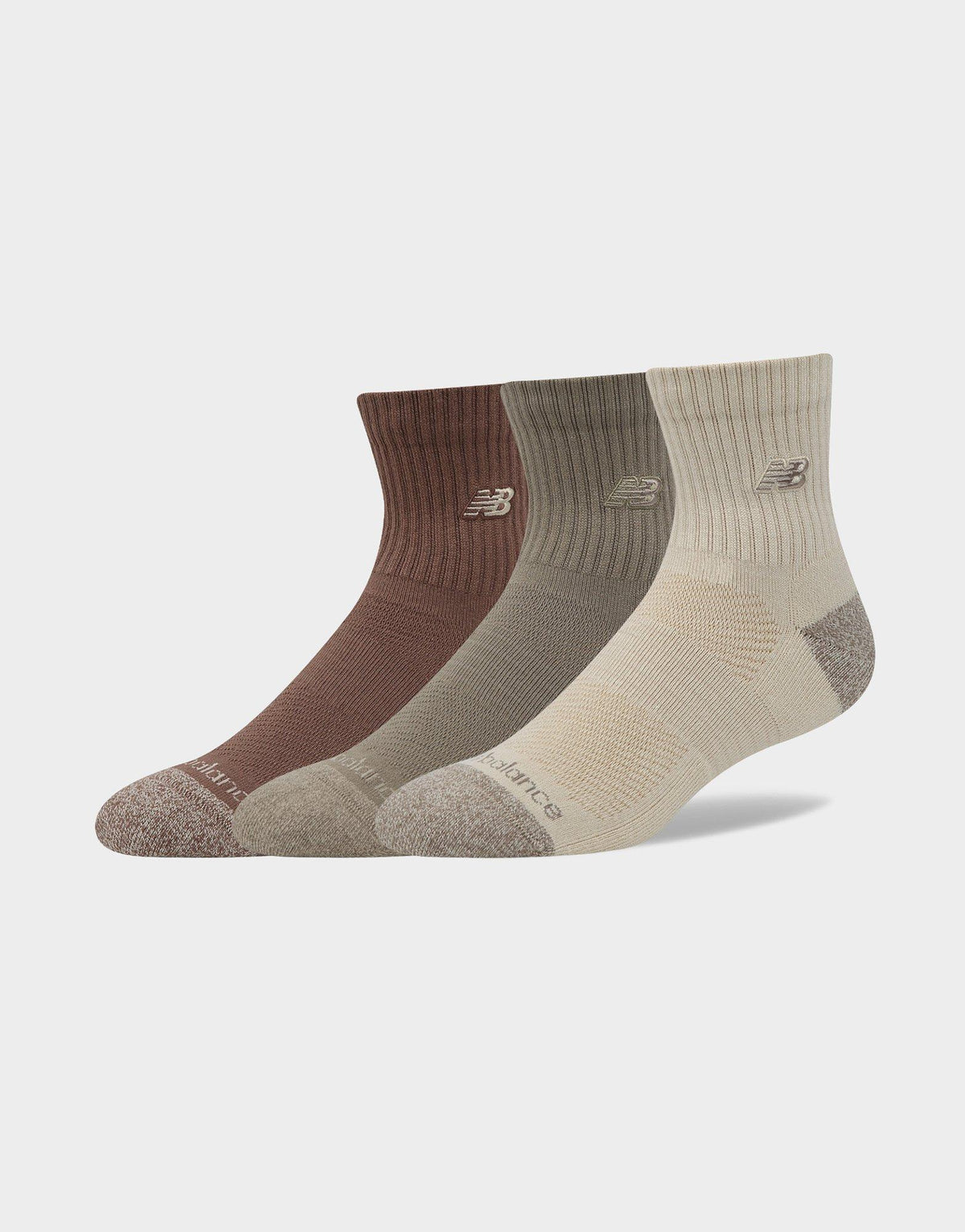 Active Premium Quarter-Cut 3 Pack Socks