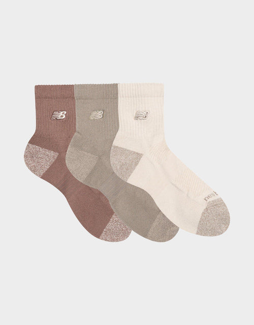 Active Premium Quarter-Cut 3 Pack Socks
