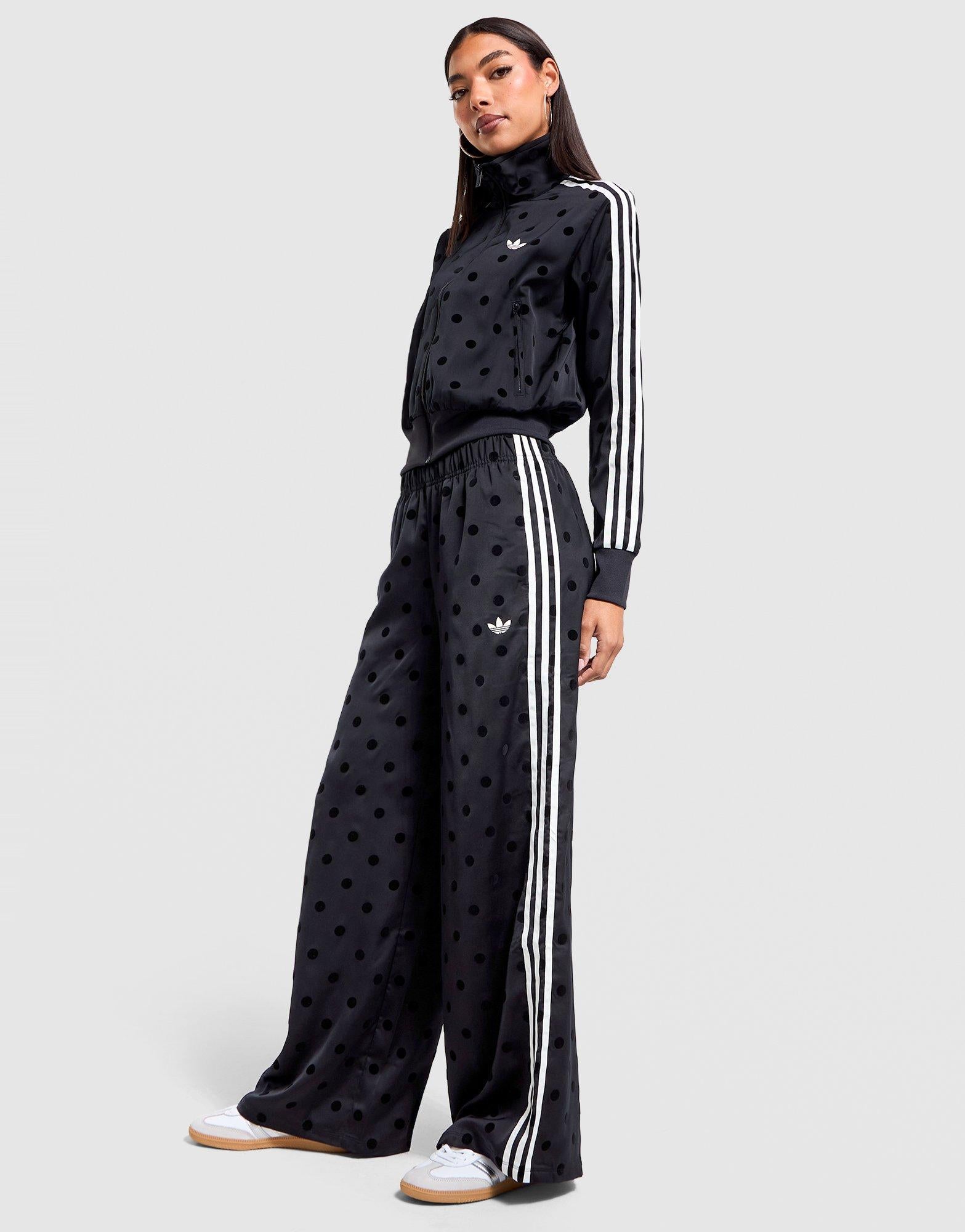 Black adidas Satin Polka Dots Wide Leg Pant - JD Sports Malaysia