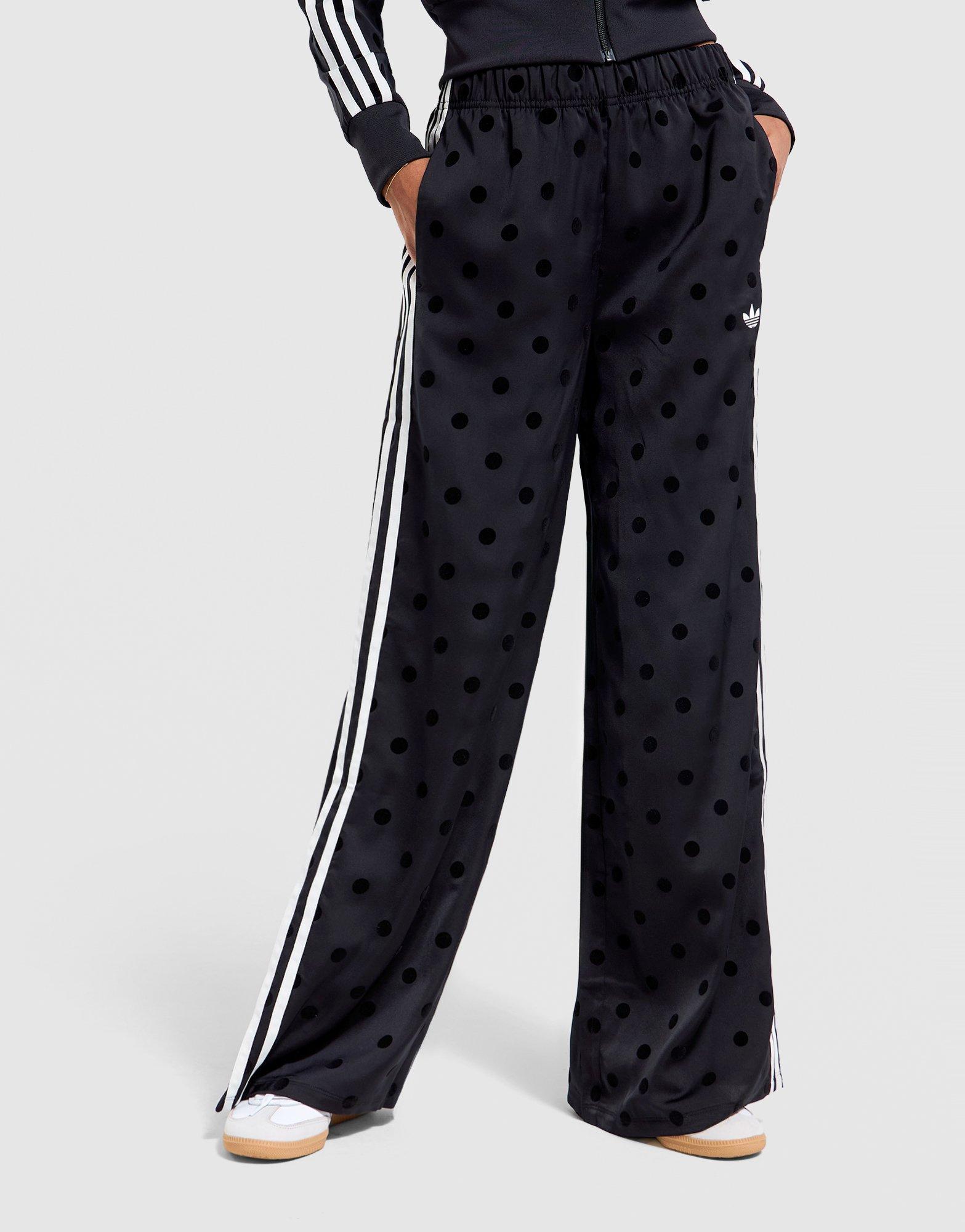 Black adidas Satin Polka Dots Wide Leg Pant - JD Sports Malaysia