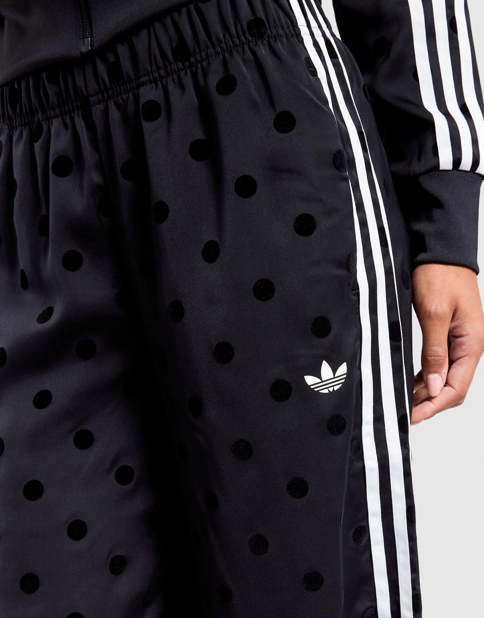 Black adidas Satin Polka Dots Wide Leg Pant - JD Sports Malaysia