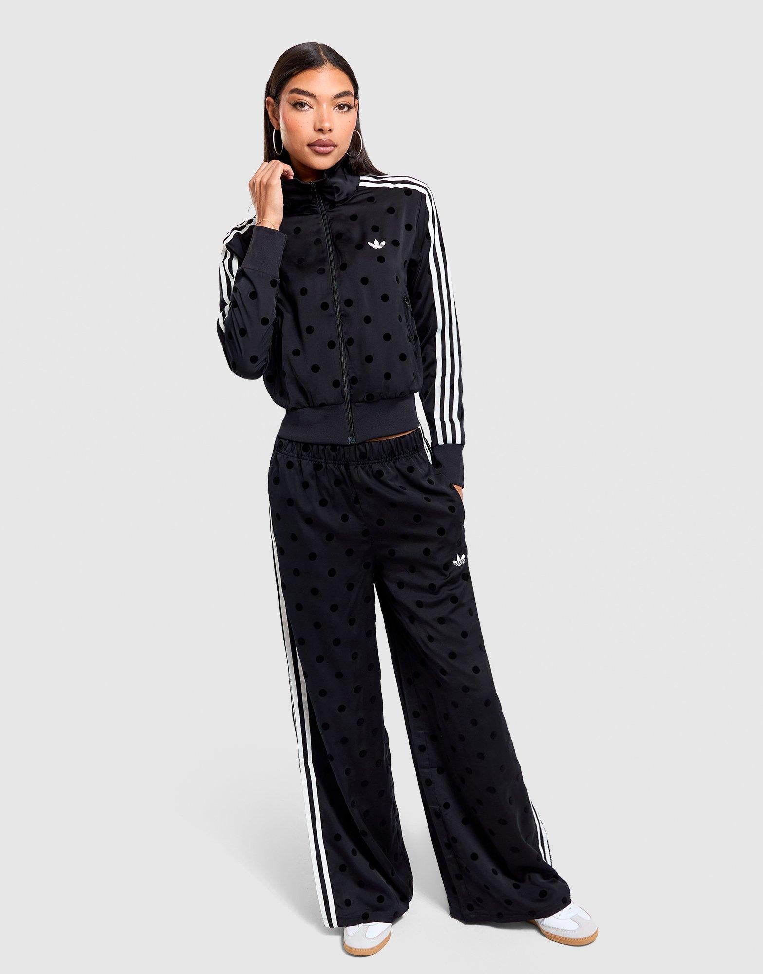 Black adidas Satin Polka Dots Track Top - JD Sports Malaysia
