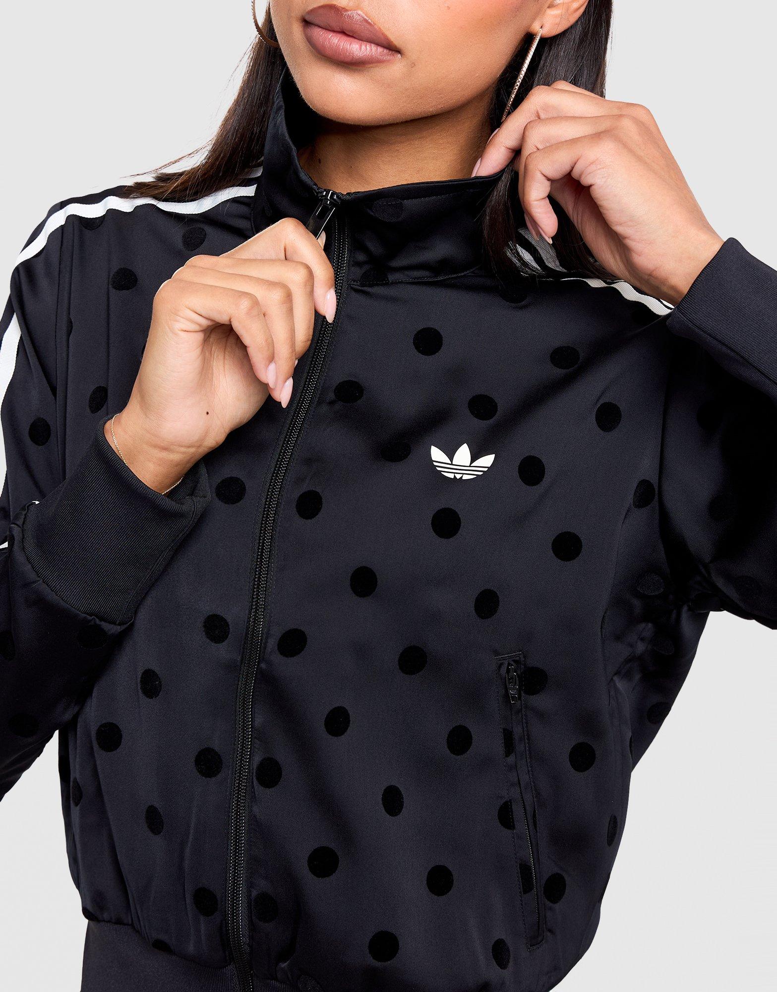 Black adidas Satin Polka Dots Track Top - JD Sports Malaysia