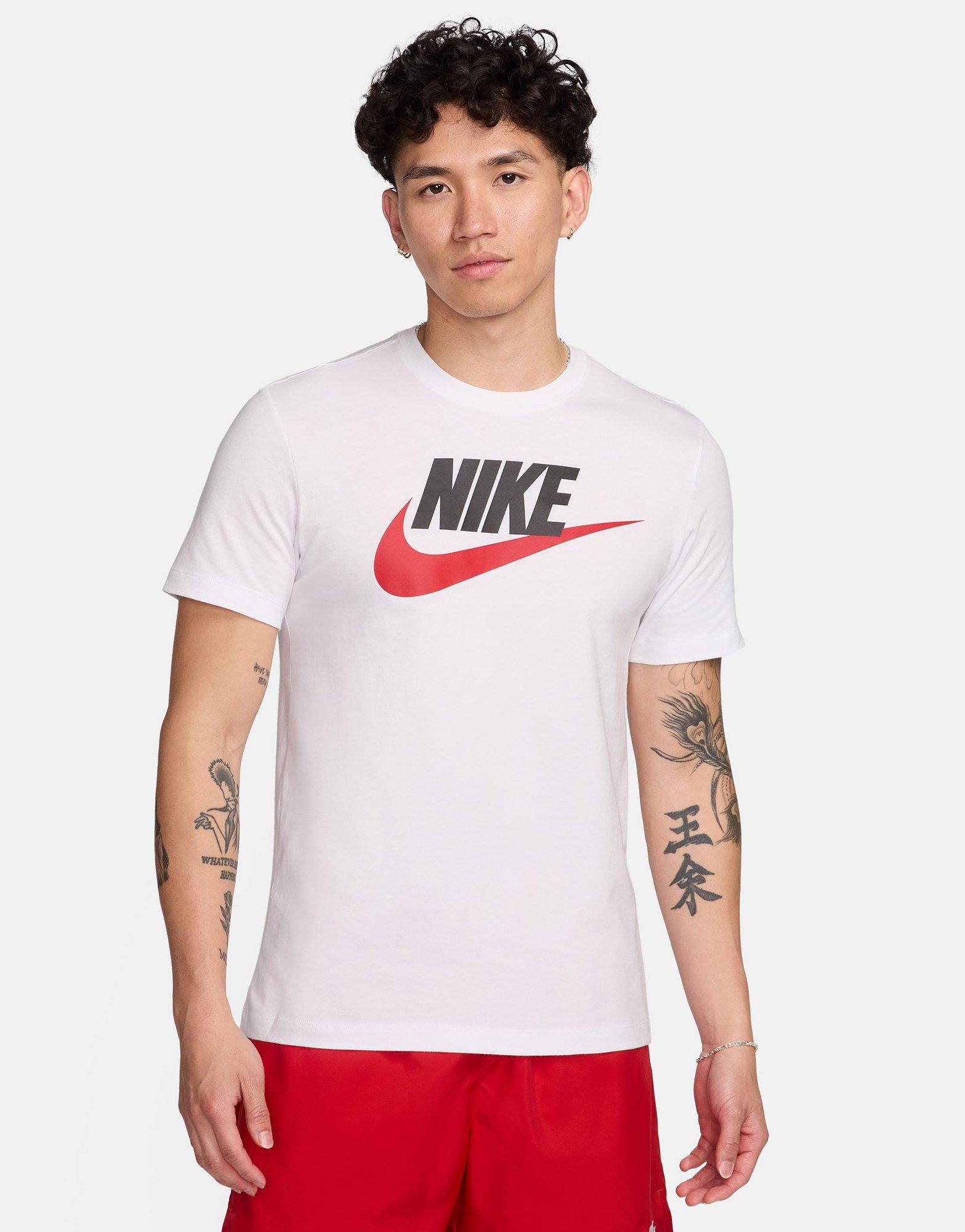 white cotton nike t shirt