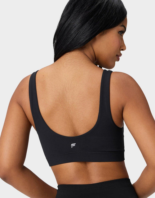 Silk Seamless Scoop Neck Low Impact Bra