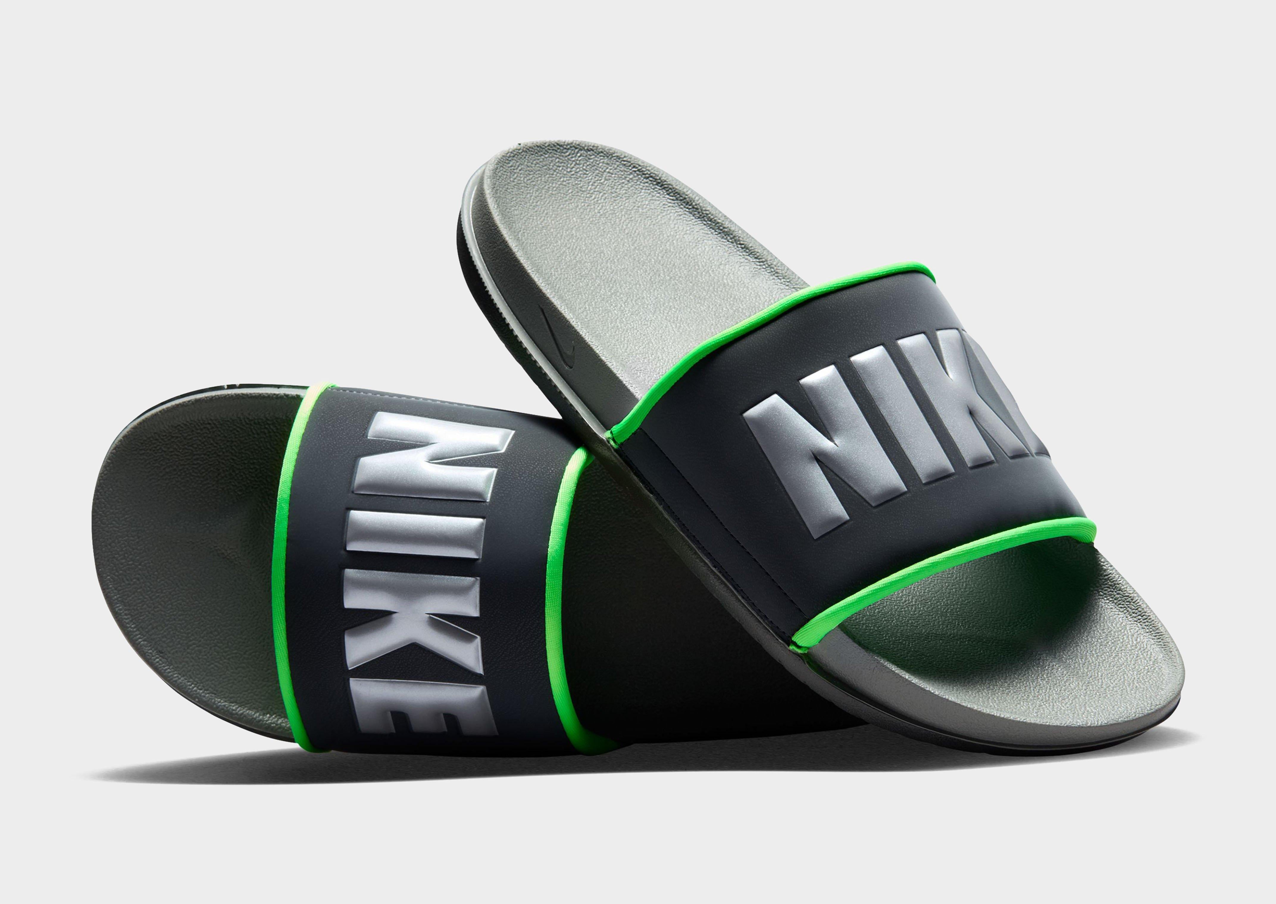 nike offcourt slides grey