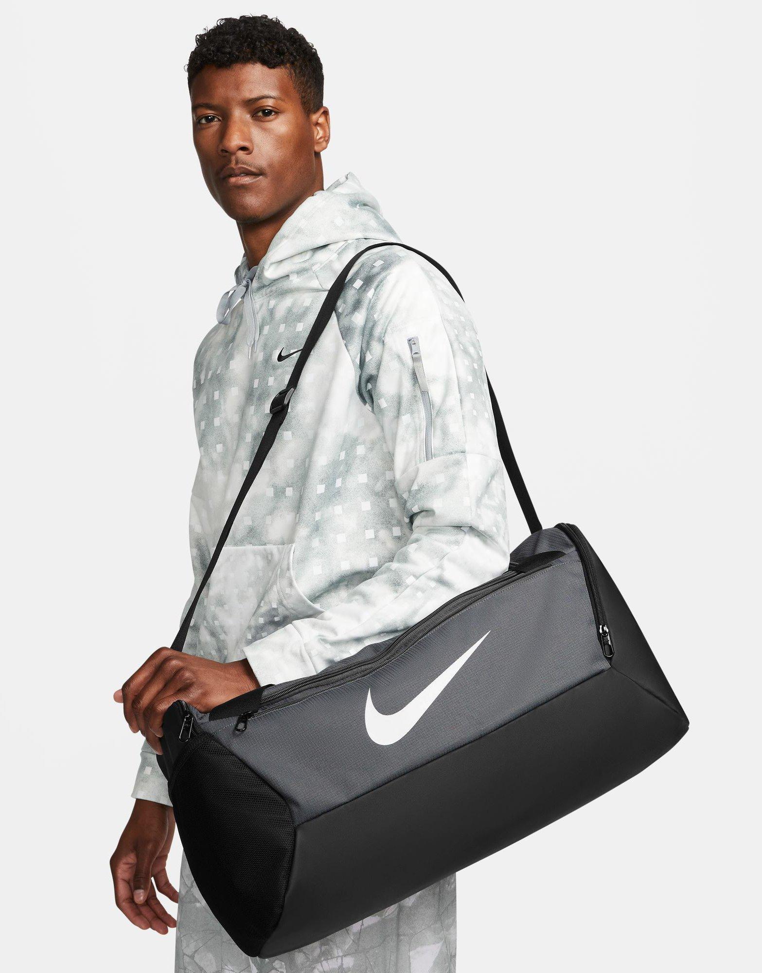 nike duffel bag gray