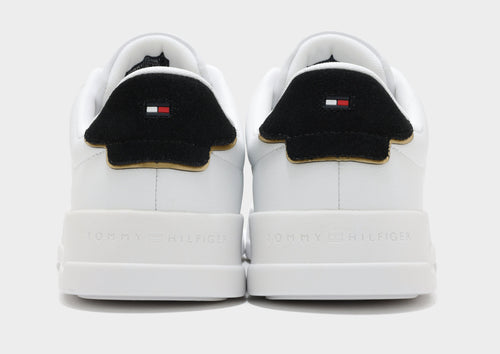 Logo Leather Court Trainers