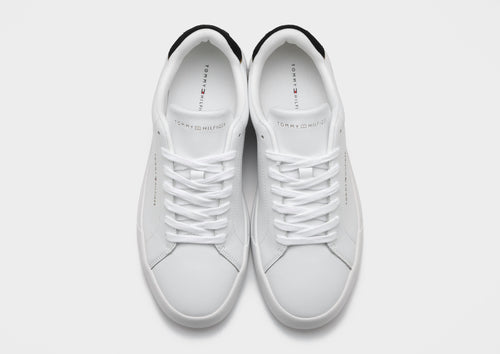 Logo Leather Court Trainers