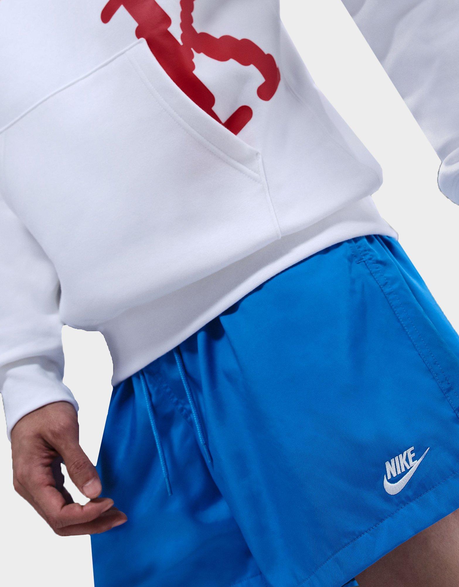 nike blue sweat shorts