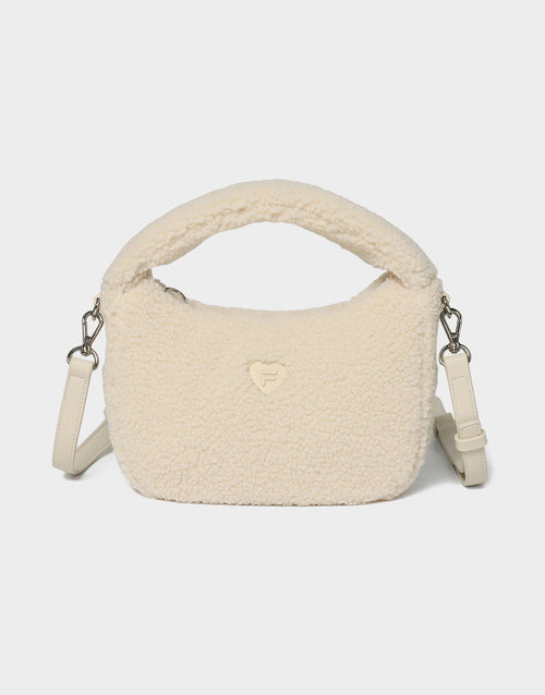 Fleece Round Mini Tote Bag