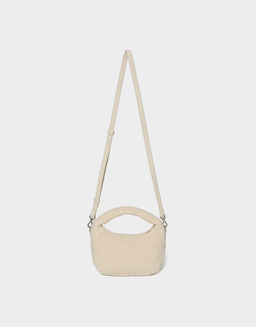 Fleece Round Mini Tote Bag