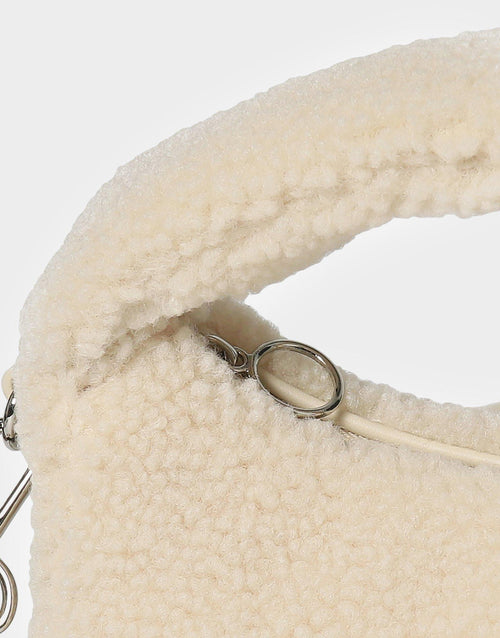 Fleece Round Mini Tote Bag