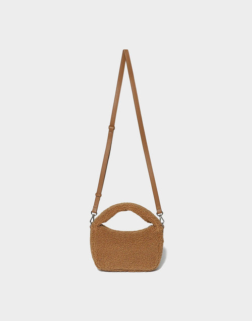 Fleece Round Mini Tote Bag