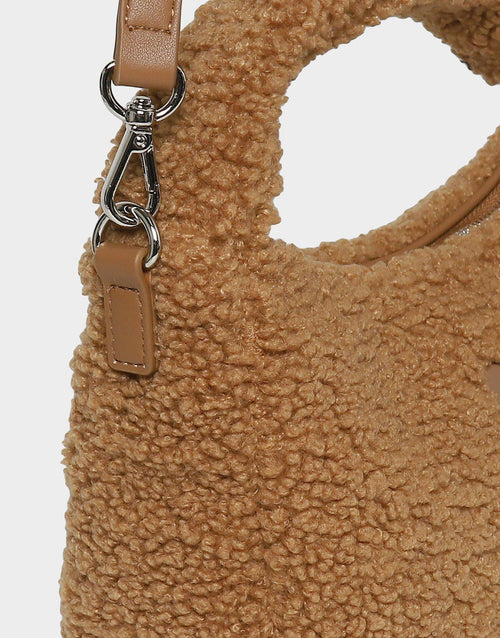 Fleece Round Mini Tote Bag