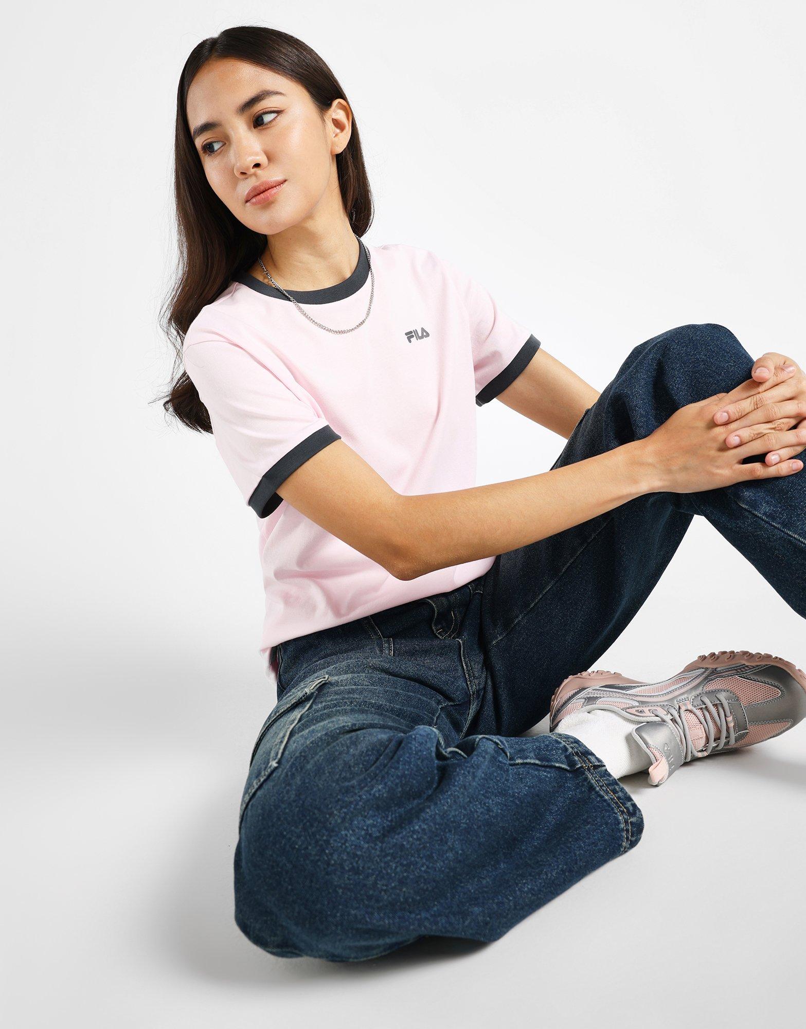 ■FILA■ Basic Linear Ringer Short Sleeve T-Shirt FS2RSF2151 FILA BASIC LINEAR RINGER T-SHIRT – FILA Malaysia