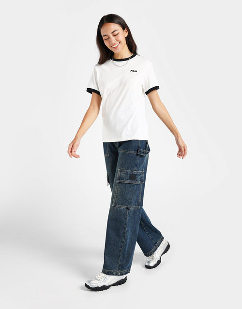 Basic Linear Ringer T-Shirt