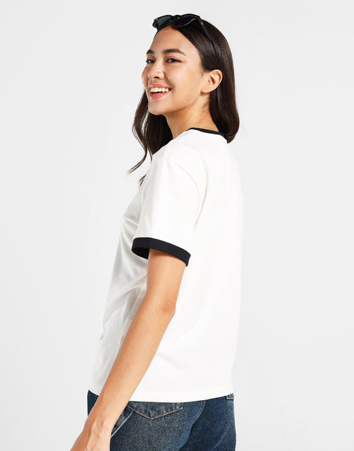 Basic Linear Ringer T-Shirt