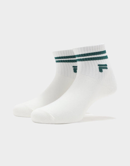Green Fila Stripe Mid Socks Pack JD Sports Malaysia