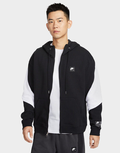 Black Nike Air Full-Zip Fleece Hoodie JD Sports Malaysia