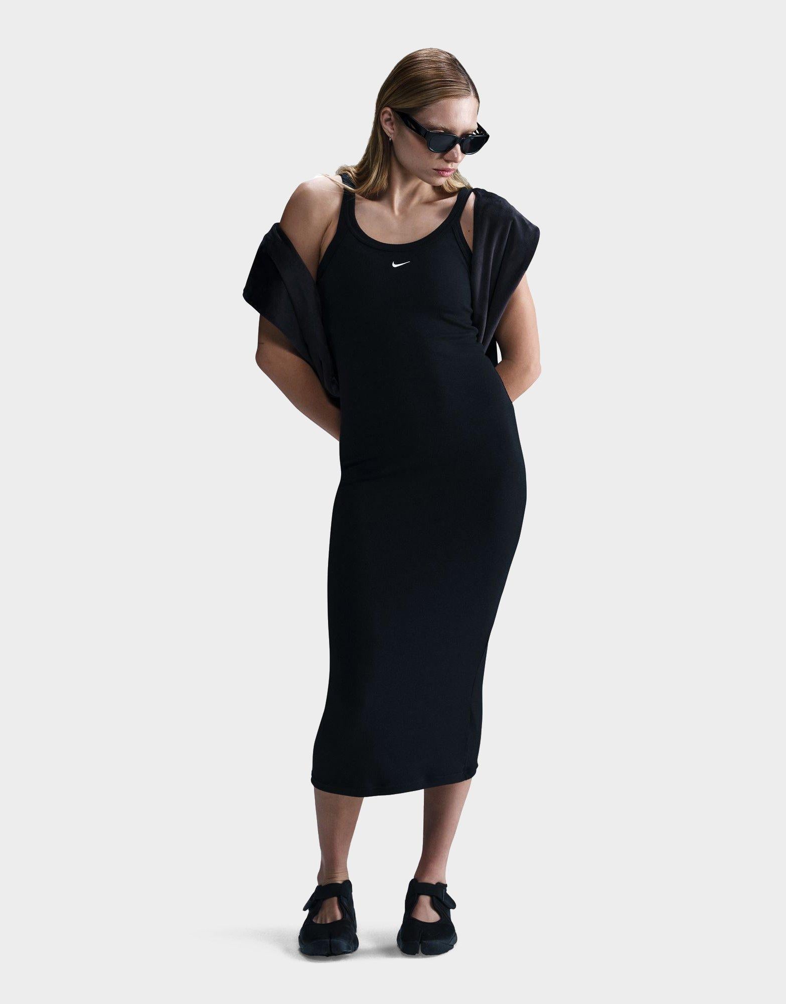 black nike bodycon dress