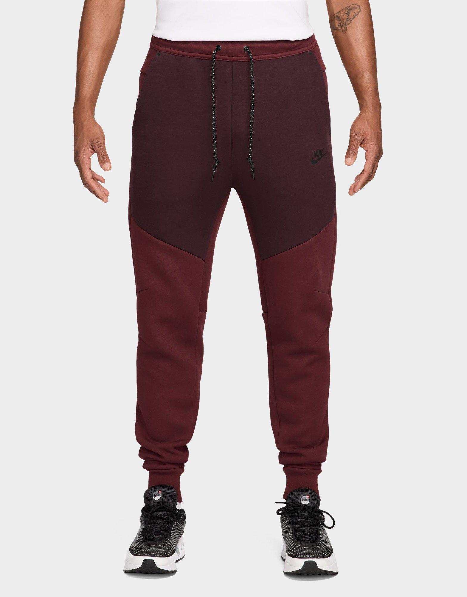 nike tech fleece sweatpants red