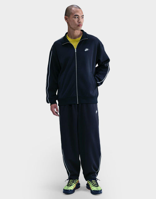 Oversized Knit Track Jacket