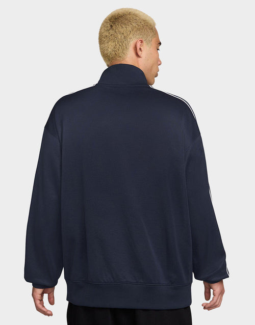 Oversized Knit Track Jacket