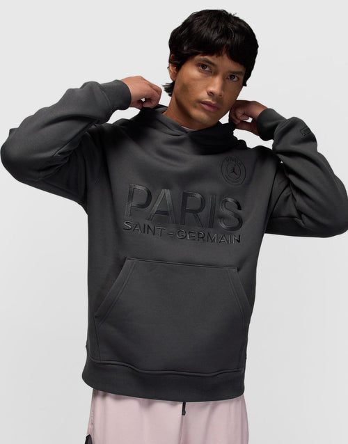 Black Jordan Paris Saint-Germain Statement Fleece Pullover Hoodie