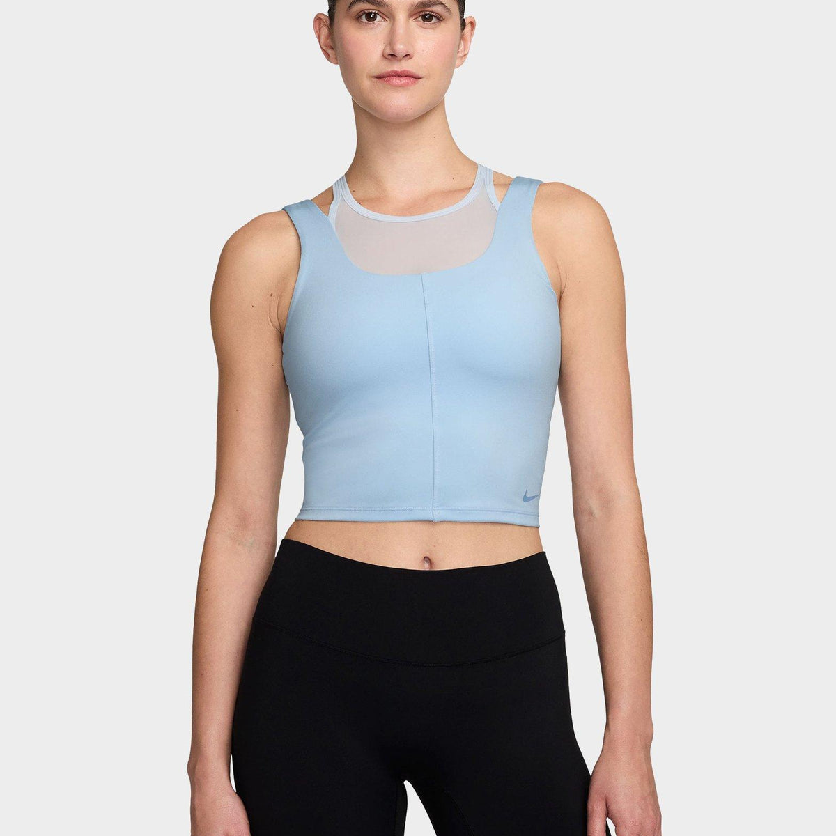 Blue Nike Dri-FIT Cropped Tank Top - JD Sports Malaysia