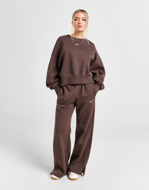Phoenix Oversized Crop Crew Sweatshirt