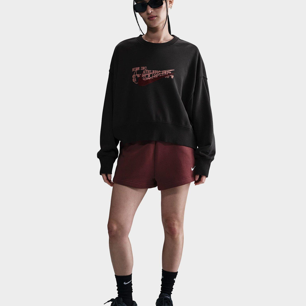 Black Nike Phoenix Overhead Crew - JD Sports Malaysia