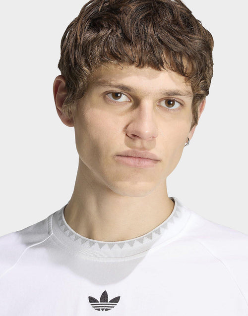 Chest Stripes Engineered Collar T-Shirt