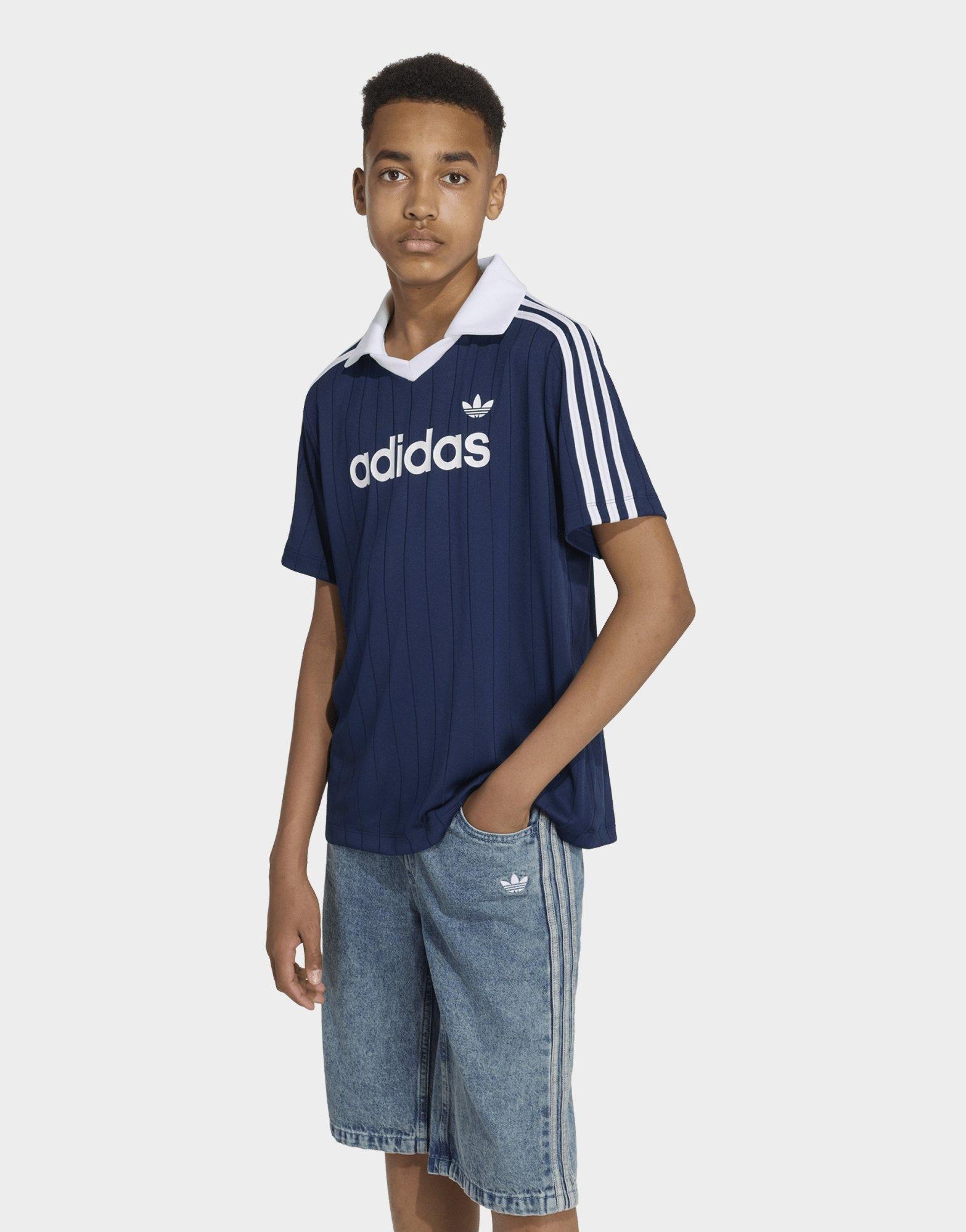 Pinstripe Polo T-Shirt Junior's