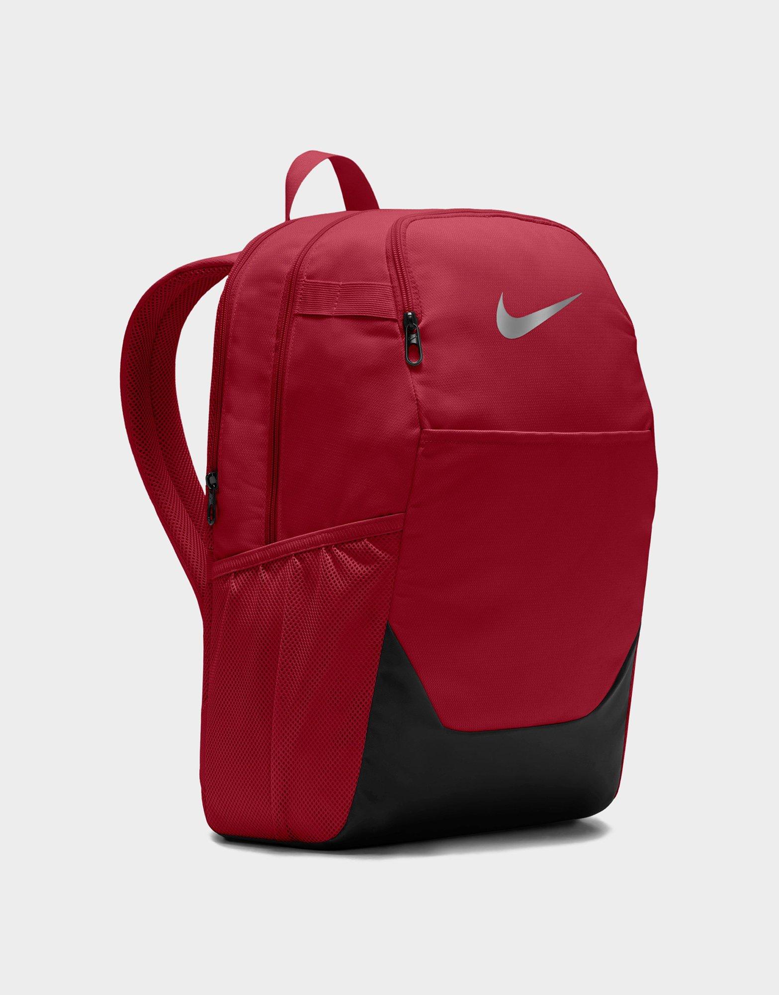 Red Nike Brasilia Backpack (Medium, 24L)