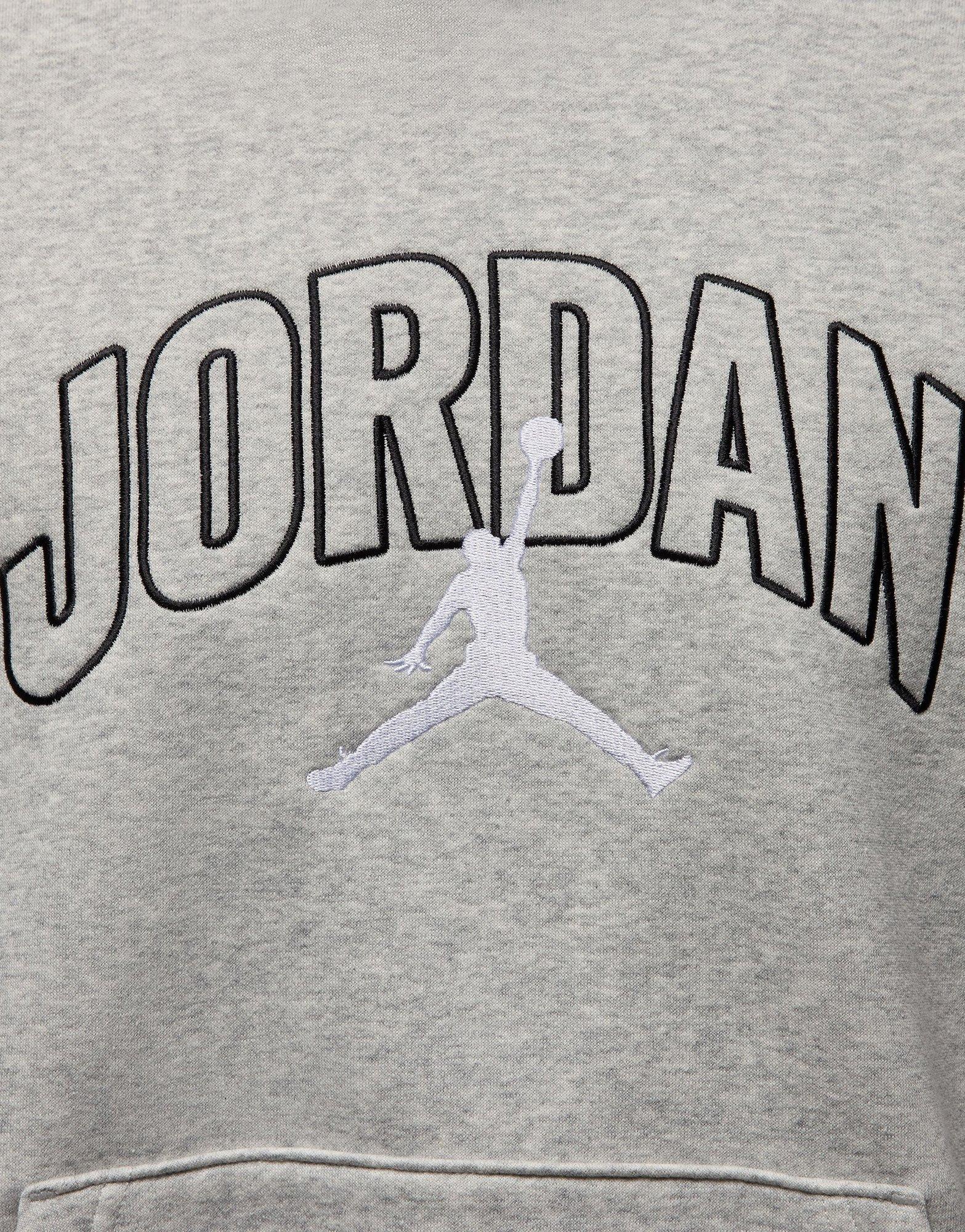 gray air jordan hoodie